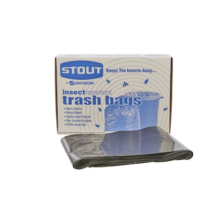 Stout By Envision 55 gal Trash Bags, Black, 65 PK P3752K20